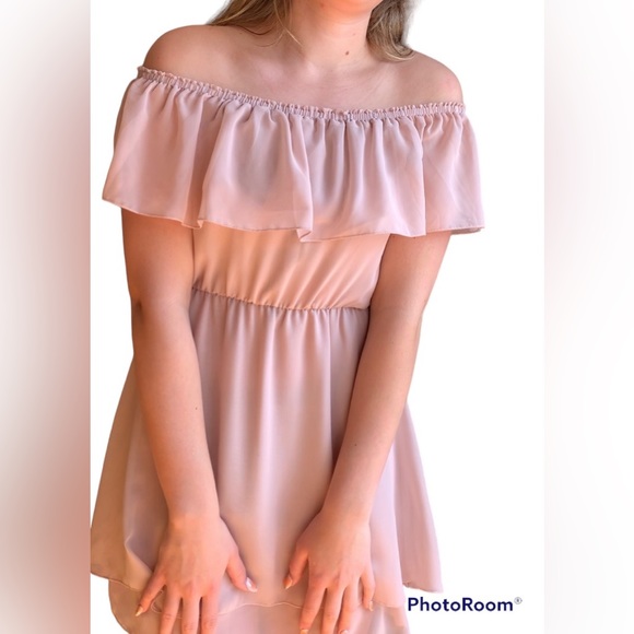 Off the shoulder strapless Spring Dress - Picture 2 of 6